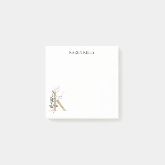 Kモノグラムフローラメモ ポストイット (正面)