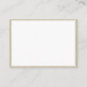 Kモノグラムホワイト/ベージュフレーム披露宴カード エンクロージャーカード (裏面)