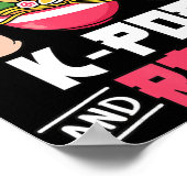 Kラーメンポップ・アートのかわいいKpop音楽アニメL ポスター (角)