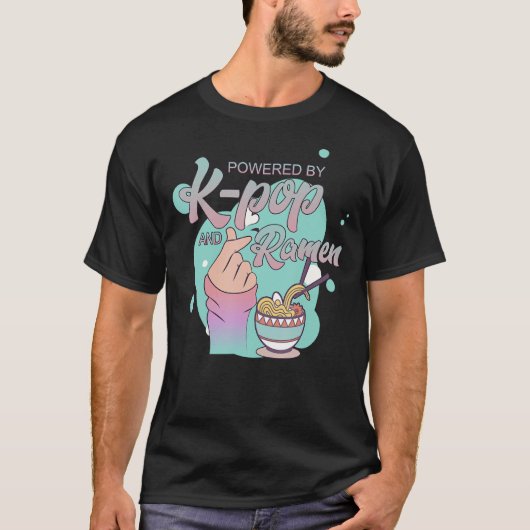 Kラーメンポップ・アートのを搭載 – KPOP 1 Tシャツ (正面)