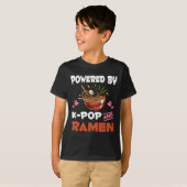 Kラーメンポップ・アートの中毒かわいいラーメンKpop Tシャツ (正面フル)