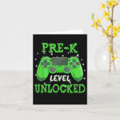 Kレベル前のロック解除されたビデオゲーム新学期少年 カード (黄色い花)