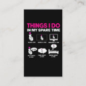 K中毒の女ポップ・アートのの子、韓国の音楽愛好かわいい 名刺 (正面)