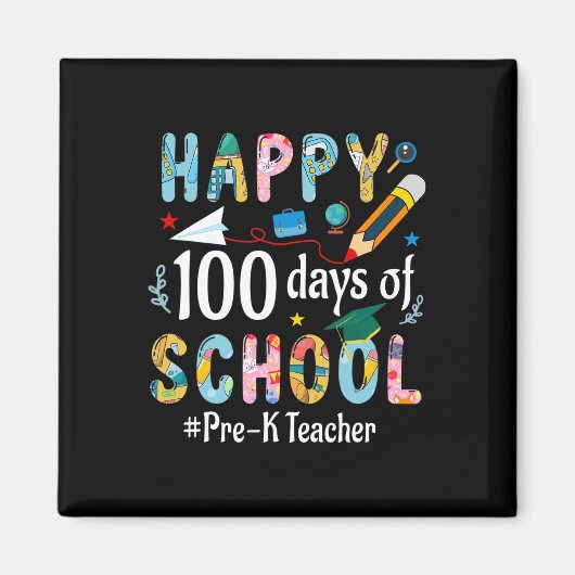 K以前の先生おもしろい100日目 マグネット (正面)