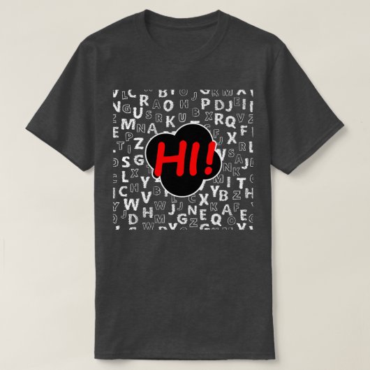 K前おもしろい幼稚園ハイアルファベット戻る学校 Tシャツ (デザイン正面)