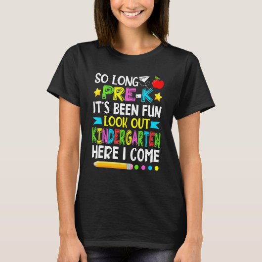 K前のおもしろいの幼稚園の先生 Tシャツ (正面)