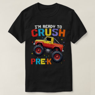 K前のモンスタートラックをつぶす準備ができている Tシャツ
