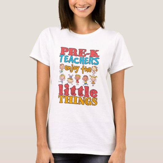 K前の先生楽しむの小さなもの Tシャツ (正面)