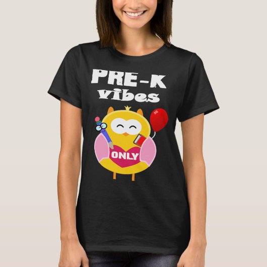 K前のVibesのみ先生幼稚園に戻るSch Tシャツ (正面)