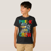 K前クルーのモンスタートラック恐竜の男の子Tシャツ Tシャツ (正面フル)