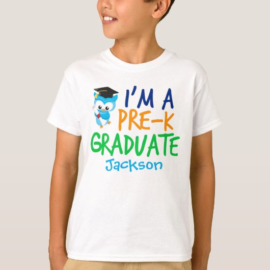 K前卒業かわいいカスタム幼稚園卒業 Tシャツ (正面)