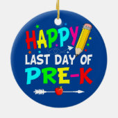 K前卒業のハッピーラストデイ先生 セラミックオーナメント (裏面)