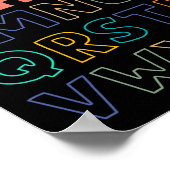 K前幼稚園ハイアルファベット新学期テアック ポスター (角)
