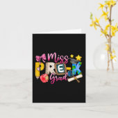 K前恋しく思卒業シャツガールキッド最終日 カード (黄色い花)