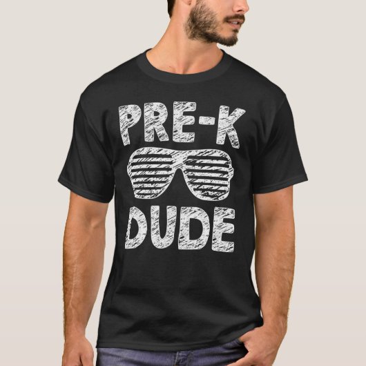 K前Dude 1日目のスクールサングラス Tシャツ (正面)