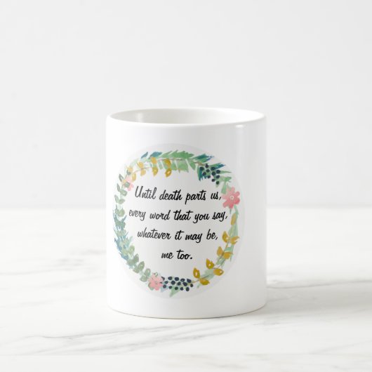 K戯曲-小悪魔の引用文のマグ コーヒーマグカップ (中央)