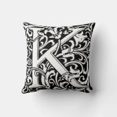 K文字中世モノグラムアールヌーボー クッション (裏面)