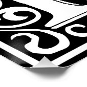 K文字中世モノグラムアールヌーボー ポスター (コーナー)