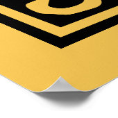 K文字中世モノグラムアールヌーボー ポスター (角)