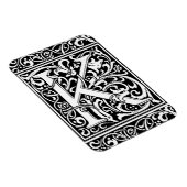 K文字中世モノグラムアールヌーボー マグネット (右側)