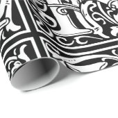 K文字中世モノグラムアールヌーボー ラッピングペーパー (ロールコーナー)