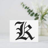 K文字旧英語 ポストカード (スタンド正面)