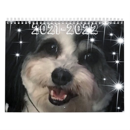 K最高の-CeeかわいいZuchon Dog 2021-2022 カレンダー (カバー)
