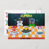 K誕生日ポップ・アートの招待状はがき 招待状 (正面/裏面)