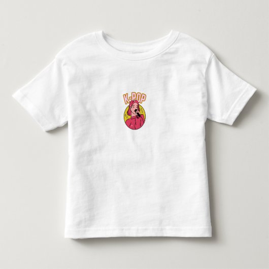 K音ポップ・アートの楽 トドラーTシャツ (正面)
