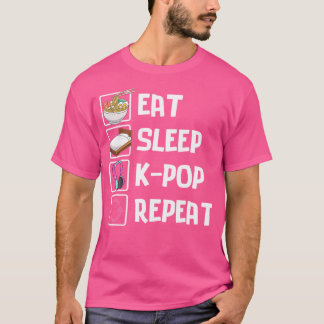 K食べリピーグのグラフィックポップ・アートのラーメンとKメーポップ・アートのル Tシャツ
