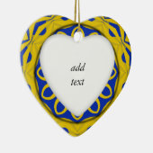 K128イエロー&ブルーカリ セラミックオーナメント (右)