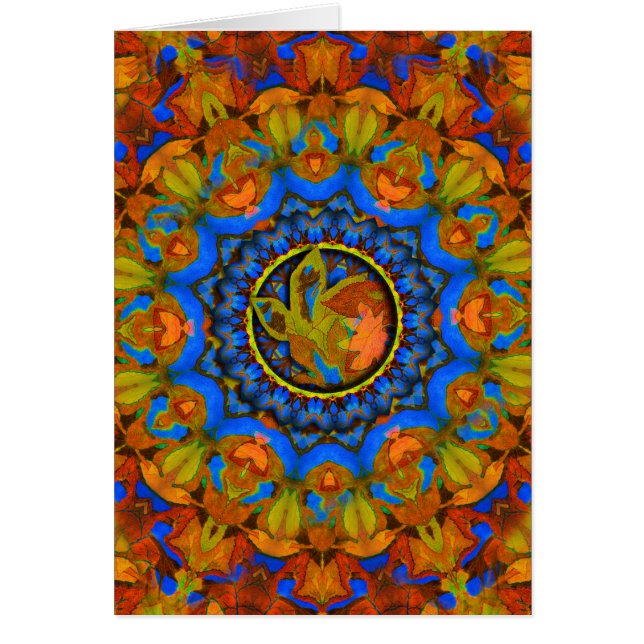 K185秋オンブルー抽象芸術 (正面)