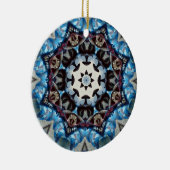 K186青ファンシー八角形 セラミックオーナメント (右)