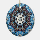 K186青ファンシー八角形 セラミックオーナメント (左)