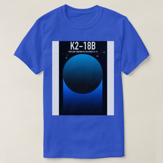 K218b外惑星 Tシャツ (デザイン正面)