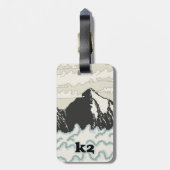 K2 登山の旅のポスター ラゲッジタグ (裏面縦)