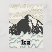 K2 登山トラベルポスター ポストカード (正面)