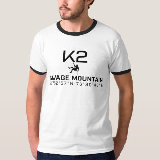 K2 荒々しい山 Tシャツ