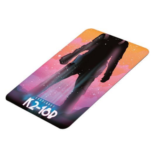 K2-18b外惑星宇宙芸術 マグネット (左側)