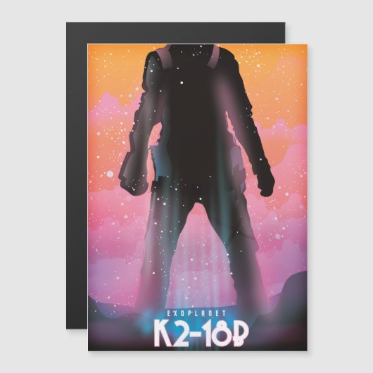 K2-18b系外惑星スペースアート (正面/裏面)