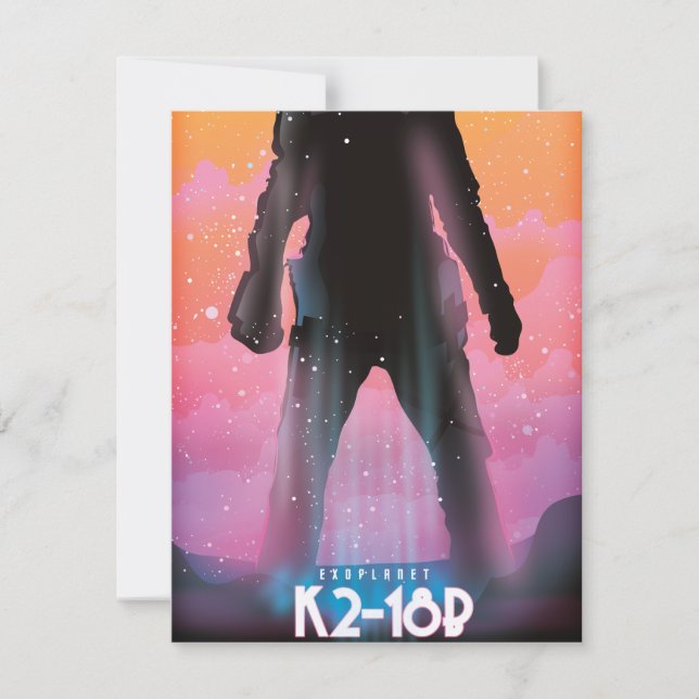 K2-18b系外惑星スペースアート (正面)