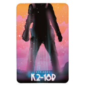 K2-18b系外惑星スペースアート マグネット (縦)