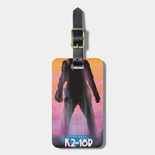 K2-18b系外惑星スペースアート ラゲッジタグ (正面縦)
