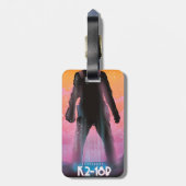 K2-18b系外惑星スペースアート ラゲッジタグ (裏面縦)