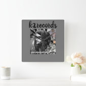 k2records muur klok スクエア壁時計 (ホーム)