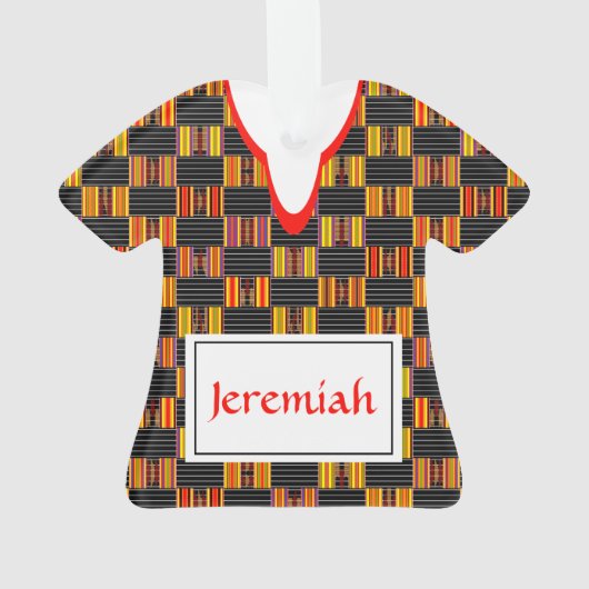 K30アクリルオーナメント付きケンテシャツ オーナメント (裏面)