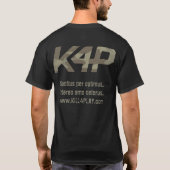 K4Pの砂漠のロゴ Tシャツ (裏面)