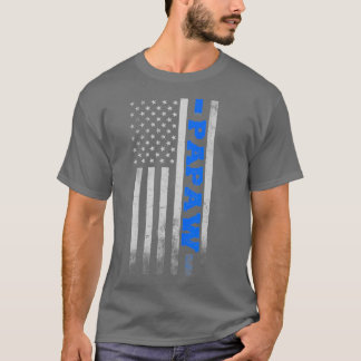 K9オフィサーデザインパポー米国国旗の贈り物 Tシャツ