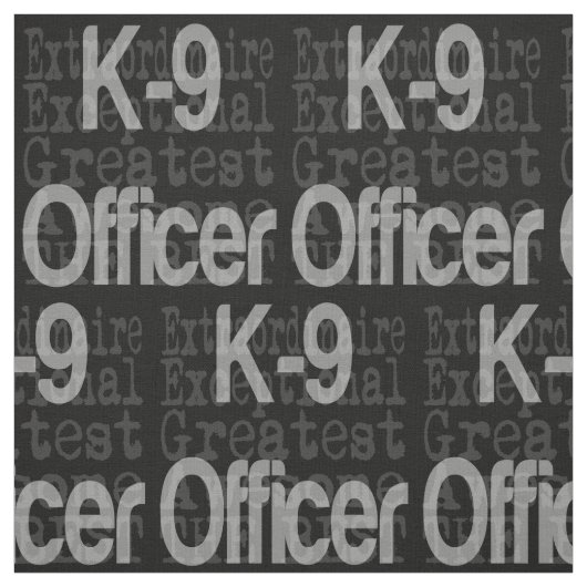 K9オフィサー・エクストラナニー ファブリック (見本)