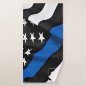 K9オフィサー – 警察犬 – Thin Blue Line バスタオル (バスタオル)